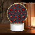 thumbnail image 1 of Pofeuu Red Ladybugs On Dark Background Print LED Christmas Night Light Lamp Base Gift DIY 3D Clear Acrylic Blank Engrave Sheets for Room Cafe Bar Birthday Party Decoration, 1 of 9