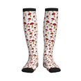 thumbnail image 1 of Pofeuu Red Mushroom Print Compression Socks for Women & Men Circulation - Best Support for Nurses,Running,Athletic,Sports, 1 of 7