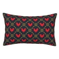 thumbnail image 1 of Pofeuu Red Rooster Print Polyester Microfiber Plush Pillowcases, Super Soft and Cozy Pillow Case Covers with Envelop Closure（Pillow core not included）-14"x20", 1 of 6