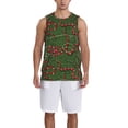 thumbnail image 1 of Pofeuu Red Snake Print Basketball Jersey, Shirts for Men Youth Basketball Jersey Crew Neck-3X-Large, 1 of 6