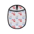 thumbnail image 1 of Pofeuu Red Squirrel And Blue Rabbit Print Silicone Pot Mat Mitten With Hanging Loop Heat Resistant Oven Mitts Non-Slip Bbq Baking Smoking Potholders, 1 of 7