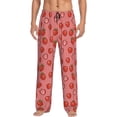 thumbnail image 1 of Pofeuu Red Strawberry Print Men's Pajama Pants, Soft Lounge Pajama Pants with big pockets for Men Plaid Pj Bottoms-XX-Large, 1 of 6