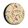 thumbnail image 1 of Pofeuu Repair tools Print Spare Tire Wheel Cover for Car Truck SUV Camper Universal Fit Spare Tire Cover RV Spare Tire Covers-14 inch, 1 of 6