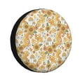 thumbnail image 1 of Pofeuu Retro 70s 60s Flower Print Spare Tire Wheel Cover for Car Truck SUV Camper Universal Fit Spare Tire Cover RV Spare Tire Covers-14 inch, 1 of 6