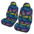 thumbnail image 1 of Pofeuu Retro Bright Pineapple Print Automotive Car Seat Covers Flat Cloth Full Set Seat Covers,Car Seat Covers front seats for Cars Trucks and SUVs(Two packs), 1 of 7