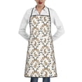 thumbnail image 1 of Pofeuu Retro Bunny Print Aprons with Pockets, Cute Aprons for Kitchen, Cooking, Server, Barber, Chef Apron, 1 of 7