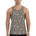 thumbnail image 1 of Pofeuu Retro Bunny Print Men's Workout Tank Tops Sleeveless Muscle Gym Shirt Quick Dry-3X-Large, 1 of 7