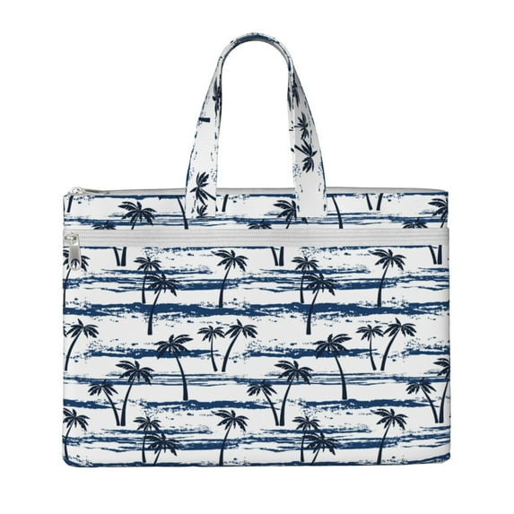 Pofeuu Retro Coconut Tree Print Laptop Bag Carrying - Computer Bag Laptop Case Shoulder Slim Work Travel