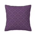 thumbnail image 1 of Pofeuu Retro Florals Purple Print Double-sided plush pillowcase Square Throw Pillow Covers Pillows Cover for Living Room Bedroom Sofa Couch Cushion Cover（No pillow core）-26"x26", 1 of 7