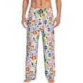 thumbnail image 1 of Pofeuu Retro Musi Disco Print Men's Pajama Pants, Soft Lounge Pajama Pants with big pockets for Men Plaid Pj Bottoms-Large, 1 of 6