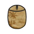 thumbnail image 1 of Pofeuu Retro Palm Tree Print Silicone Pot Mat Mitten With Hanging Loop Heat Resistant Oven Mitts Non-Slip Bbq Baking Smoking Potholders, 1 of 7