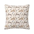 thumbnail image 1 of Pofeuu Retro Rabbit Print Double-sided plush pillowcase Square Throw Pillow Covers Pillows Cover for Living Room Bedroom Sofa Couch Cushion Cover（No pillow core）-18"x18", 1 of 7