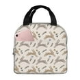 thumbnail image 1 of Pofeuu Retro Rabbit Print Lunch Bag Lunch Box Large Capacity Insulated Lunch Bag for Adult, Leakproof Reusable Lunch Tote Bags for Work, 1 of 5