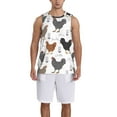 thumbnail image 1 of Pofeuu Retro Rooster Print Basketball Jersey, Shirts for Men Youth Basketball Jersey Crew Neck-3X-Large, 1 of 6