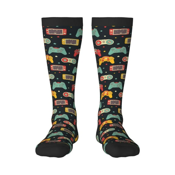 Pofeuu Retro Video Game Print Stockings, Adult Running Hiking Socks for Youth and Adult