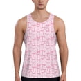 thumbnail image 1 of Pofeuu Ribbon Bow Print Men's Workout Tank Tops Sleeveless Muscle Gym Shirt Quick Dry-X-Large, 1 of 7