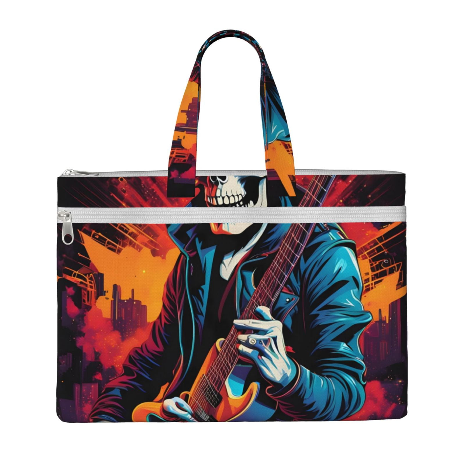 Pofeuu Rock Skull Singer Print Laptop Bag Carrying - Computer Bag ...