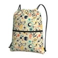 thumbnail image 1 of Pofeuu Rockets Print Drawstring Backpack Water Resistant String Bag Sports Sackpack Gym Sack with Side Pocket for Men Women, 1 of 6