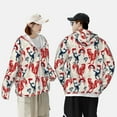 thumbnail image 1 of Pofeuu Roosters Print Sun Protection Outdoor Lightweight Full Zip UV Cooling Hoodie Long Sleeve Summer Clothing for Outdoor Hiking-Large, 1 of 5
