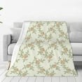 thumbnail image 1 of Pofeuu Rose Darkseagreen Color Background Print Ultra-Soft Micro Fleece Blanket,for Bed Or Sofa,All Season Throw Blankets Flannel Blanket-50"x40", 1 of 7