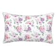 thumbnail image 1 of Pofeuu Rose Flower B Print Polyester Microfiber Plush Pillowcases, Super Soft and Cozy Pillow Case Covers with Envelop Closure（Pillow core not included）-16"x24", 1 of 6