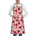 thumbnail image 1 of Pofeuu Rose Flowers Print Aprons with Pockets, Cute Aprons for Kitchen, Cooking, Server, Barber, Chef Apron, 1 of 7