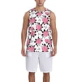 thumbnail image 1 of Pofeuu Rose Flowers Print Basketball Jersey, Shirts for Men Youth Basketball Jersey Crew Neck-4X-Large, 1 of 6