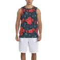 thumbnail image 1 of Pofeuu Rose Flowers Print Basketball Jersey, Shirts for Men Youth Basketball Jersey Crew Neck-XX-Large, 1 of 6