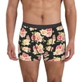 thumbnail image 1 of Pofeuu Rose Flowers Print Men’s Boxer Briefs, Moisture-Wicking Underwear, Regular,Trunk-XX-Large, 1 of 5