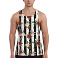 thumbnail image 1 of Pofeuu Rose Flowers Print Men's Workout Tank Tops Sleeveless Muscle Gym Shirt Quick Dry-Large, 1 of 7