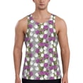 thumbnail image 1 of Pofeuu Rose Flowers Print Men's Workout Tank Tops Sleeveless Muscle Gym Shirt Quick Dry-Large, 1 of 7