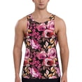 thumbnail image 1 of Pofeuu Rose Flowers Print Men's Workout Tank Tops Sleeveless Muscle Gym Shirt Quick Dry-XX-Large, 1 of 7