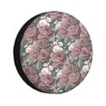 thumbnail image 1 of Pofeuu Rose Flowers Print Spare Tire Wheel Cover for Car Truck SUV Camper Universal Fit Spare Tire Cover RV Spare Tire Covers-15 inch, 1 of 6