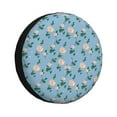 thumbnail image 1 of Pofeuu Rose Flowers Print Spare Tire Wheel Cover for Car Truck SUV Camper Universal Fit Spare Tire Cover RV Spare Tire Covers-17 inch, 1 of 6
