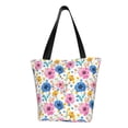 thumbnail image 1 of Pofeuu Rose Flowers Print Women Fashion Shoulder Handbags Top Handle Satchel Bags Tote Shoulder Shopping Bag Stylish Canvas Tote Bag, 1 of 6