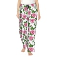 thumbnail image 1 of Pofeuu Rose Flowers Print Women's Fashion Pajama Pants with Pockets Comfy Drawstring Sleep Lounge Bottoms-XX-Large, 1 of 6