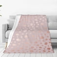 thumbnail image 1 of Pofeuu Rose Gold Abstract Spots 1 Print Ultra-Soft Micro Fleece Blanket,for Bed Or Sofa,All Season Throw Blankets Flannel Blanket-50"x40", 1 of 7
