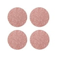 thumbnail image 1 of Pofeuu Rose Gold Pink Glitter Print Coasters for Drinks, 4Pack PU Leather Coasters, Bar Drink Coasters for Tabletop Protection, Furniture from Damage-Round Shape, 1 of 6