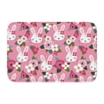 thumbnail image 1 of Pofeuu Rose Rabbit Print Hem Mat 40x60 - Multipurpose Doormat for Indoor & Outdoor Use - Welcome Your Guests with our Entrance Mat, 1 of 6