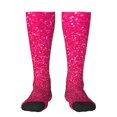 thumbnail image 1 of Pofeuu Rose Red Glitter Print Stockings, Adult Running Hiking Socks for Youth and Adult, 1 of 6
