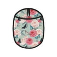 thumbnail image 1 of Pofeuu Roses and Butterflies Print Silicone Pot Mat Mitten With Hanging Loop Heat Resistant Oven Mitts Non-Slip Bbq Baking Smoking Potholders, 1 of 7