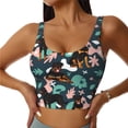 thumbnail image 1 of Pofeuu Rottweiler Print Sports Bra for Women Sexy Vest Yoga Running Gym Fitness Crop Bras Tops-X-Large, 1 of 8