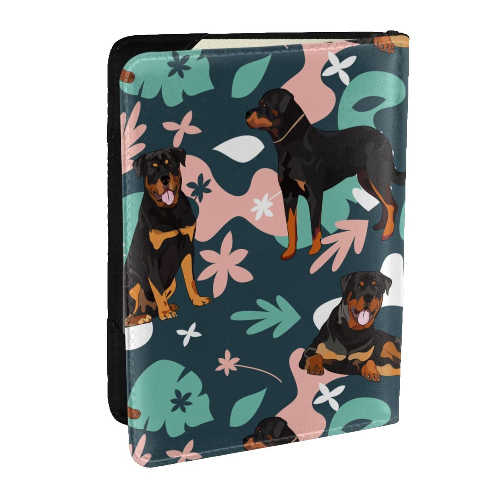 Pofeuu Rottweiler Print Travel Document Organizer Passport Holder Men ...