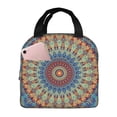 thumbnail image 1 of Pofeuu Round Mandala Print Lunch Bag Lunch Box Large Capacity Insulated Lunch Bag for Adult, Leakproof Reusable Lunch Tote Bags for Work, 1 of 5
