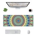 thumbnail image 1 of Pofeuu Round Mandala1 Print Desk Mat for Keyboard and Mouse，Computer Desk Matt for Desktop，Large Mouse Pad for Desk，Desk Pads on Top of Desks 12x31.5in, 1 of 8