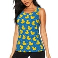 thumbnail image 1 of Pofeuu Rubber Duck Print Women's Sleeveless Workout Tops Breathable Lightweight Active Tennis Yoga Shirts Athletic Running Tank Tops for Women-Medium, 1 of 7