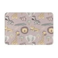 thumbnail image 1 of Pofeuu Safari Animals Print Flannel Doormats Rug16"x24"Rug Washable Doormats Indoor Outdoor Rugs for Layered Front Door Mats, Porch, Kitchen, Entryway, 1 of 7