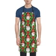 thumbnail image 1 of Pofeuu Santa Claus And Gnomes Print Waterproof Apron with Pockets Adjustable Cooking Aprons Kitchen Bib for Baking Household Cleaning, 1 of 1