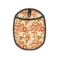 thumbnail image 1 of Pofeuu Scandinavian Alphabet2 Print Silicone Pot Mat Mitten With Hanging Loop Heat Resistant Oven Mitts Non-Slip Bbq Baking Smoking Potholders, 1 of 7