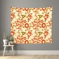 thumbnail image 1 of Pofeuu Scandinavian Alphabet2 Print Wall Tapestry Decoration Wall Hanging Tapestry 60 x 51 Inch, 1 of 6